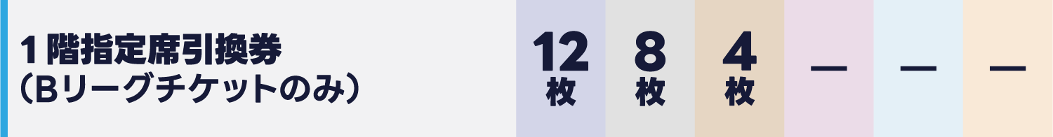1階指定席チケット