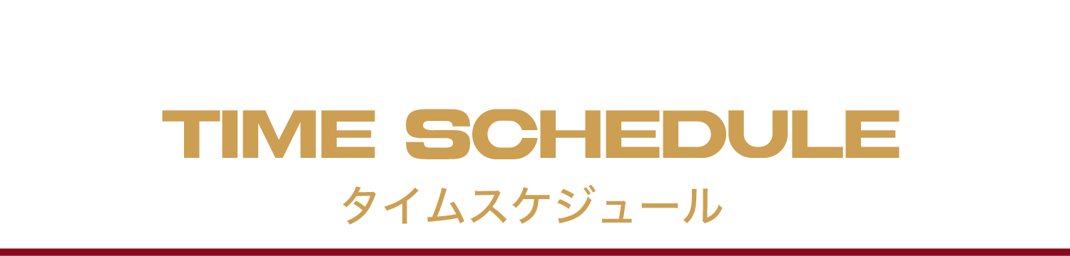 タイムスケジュール