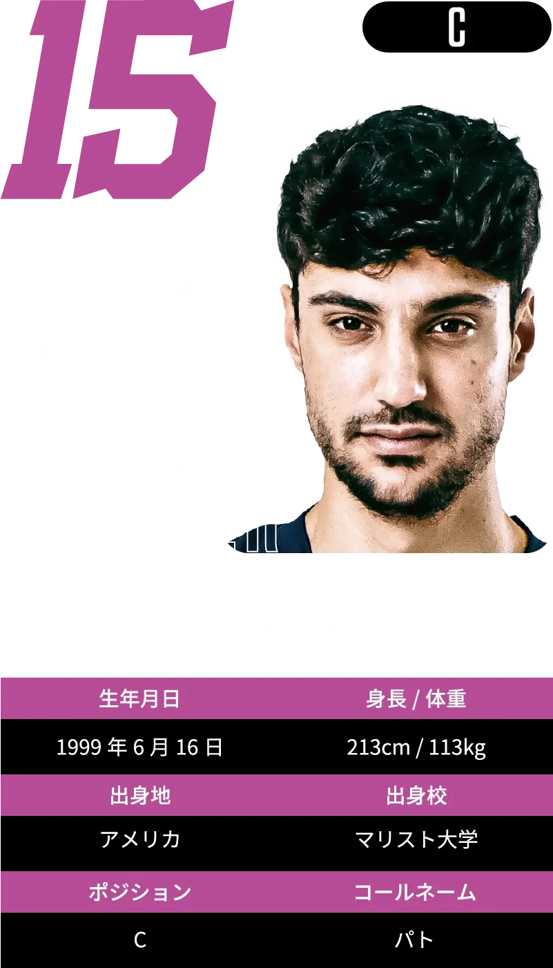 #15 パトリック・ガードナー：プロフィール
