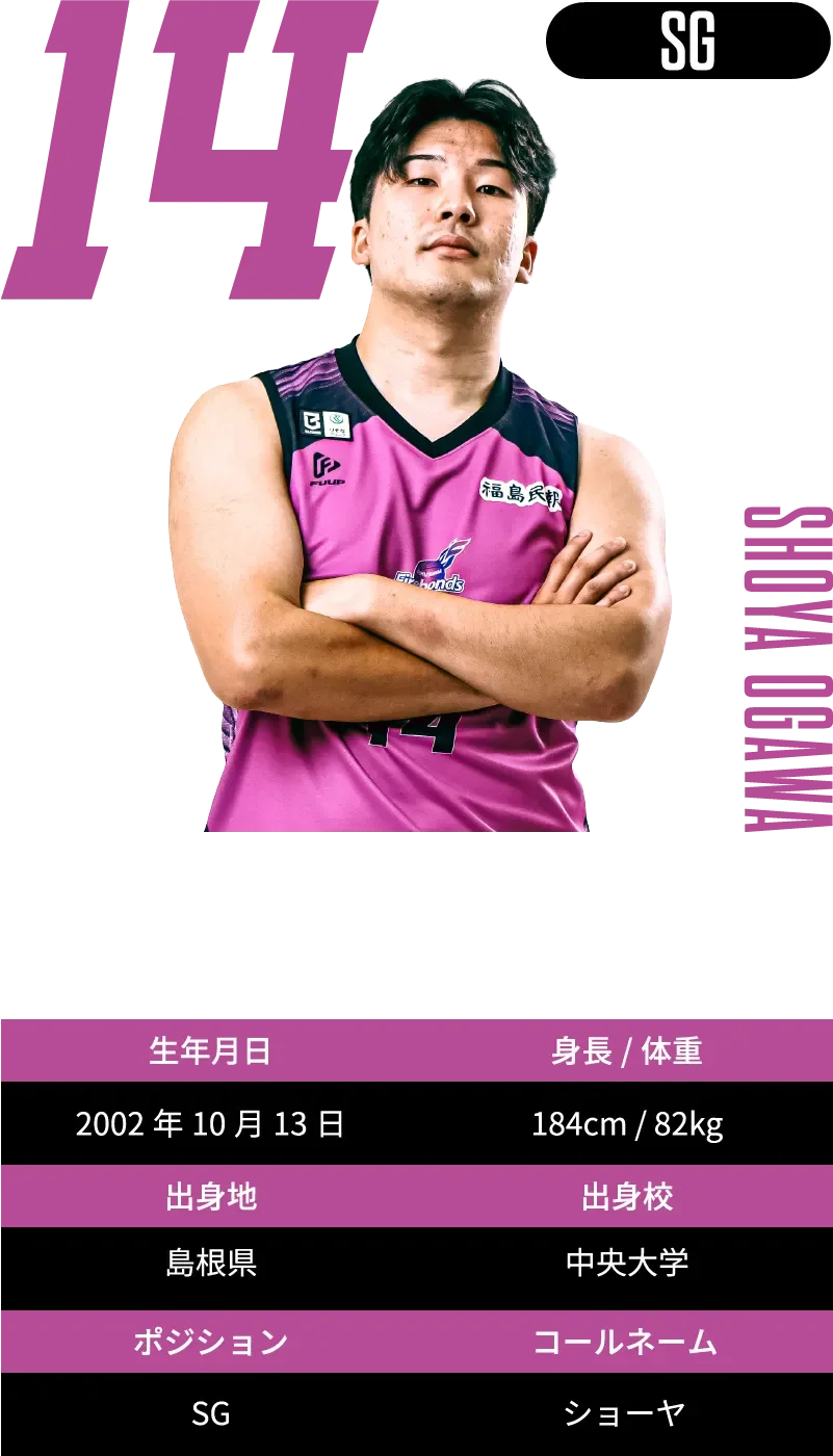 #14 小川 翔矢：プロフィール